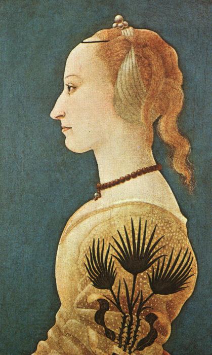 BALDOVINETTI, Alessio Portrait of a Lady in Yellow gg